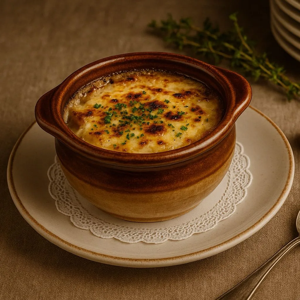 Soupe à l’Oignon at Bleu RendezVous